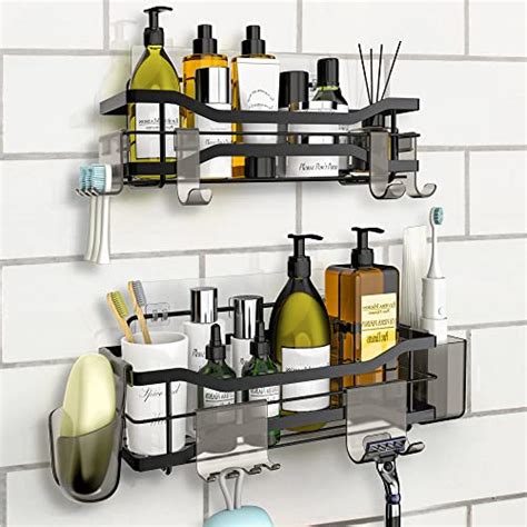 Oetams Etag Re De Douche Avec Crochets Etagere De Douche Sans