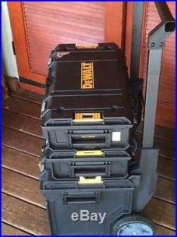 Dewalt Tool Box Large Mobile Travel Storage With Wheels ToughSystem 3pc ...