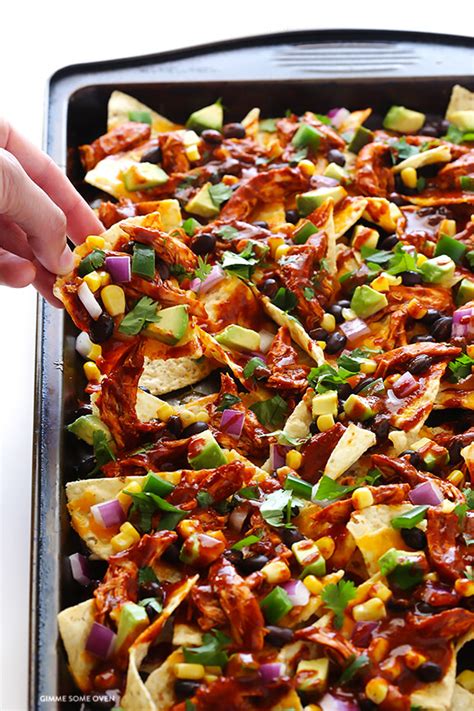 Chicken Enchilada Nachos Gimme Some Oven