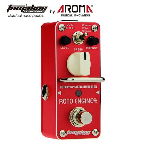 Aroma Are 3 Roto Engine Electric Guitar Effect Pedal Rotary Speaker Simulator Mini Single Effect