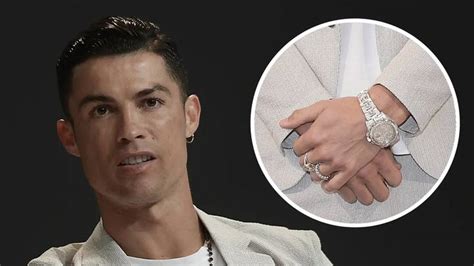 Cristiano Ronaldo owns a £370,000 Rolex covered in diamonds and white gold