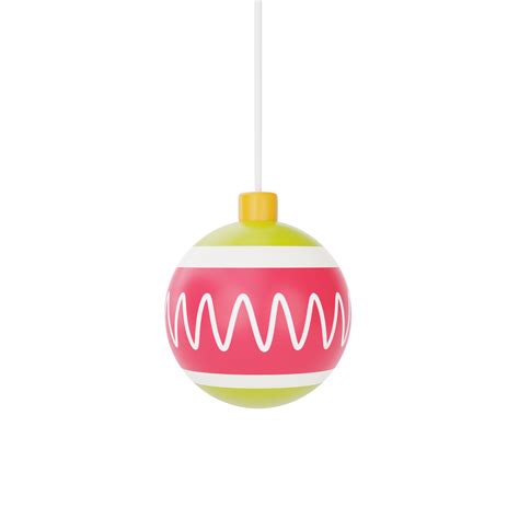 Christmas Ball Ornaments For Christmas Isolated On White Background