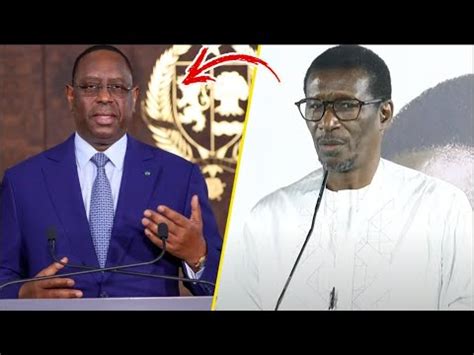 Probable Report Les Mises En Garde De Mary Teuw Niane Macky Sall Si