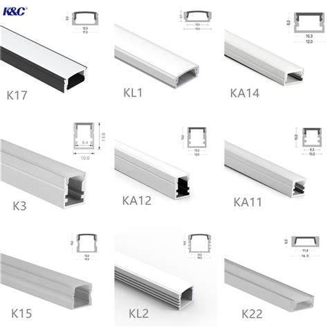 Led Profil Al Minyum Ekstr Zyon Kanal T Ala Ml Eloksall Pmma