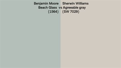 Benjamin Moore Beach Glass 1564 Vs Sherwin Williams Agreeable Gray