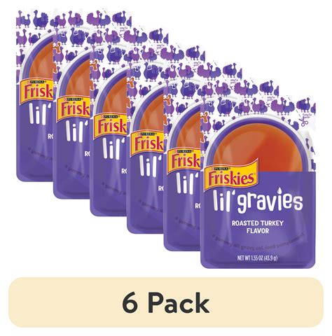 Pack Purina Friskies Lil Gravies Gravy Soft Roasted Turkey Wet