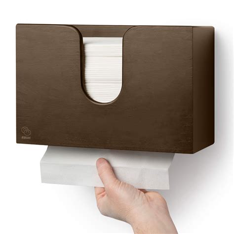 Bamboo Paper Towel Dispenser Wall Mounted Or Countertop Brown Artofit