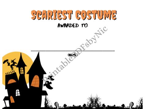 Halloween Costume Contest Score Sheet Template at Nathan Brodzky blog
