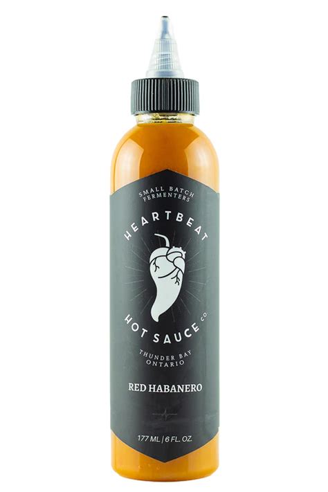 Heartbeat Hot Sauce Red Habanero 6 Oz Midwest Distribution