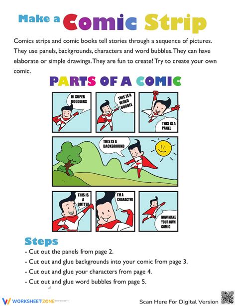 Create Your Own Comic Worksheet