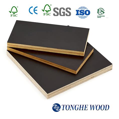 Film Faced High Quality Plywood 18mm Poplar And Eucalyptus Shuttering