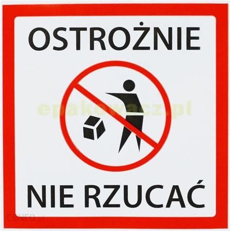 Epakowacz pl Etykiety OSTROŻNIE NIE RZUCAĆ 100 szt Ceny i opinie