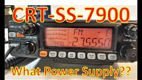 CB Radio CRT SS 7900 What Power Supply YouTube