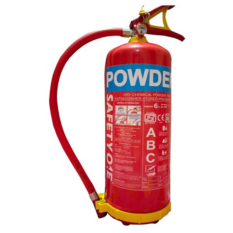 Buy SAFETY ONE ABC Powder Type Fire Extinguisher With Wall Hook 6 Kg