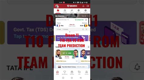 Dream 11 Team Prediction T10 SL Team FRA VS ROM Dream11 Dream11team