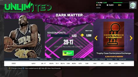 Nba K Myteam Unlimited Dark Matter Tier Live Youtube