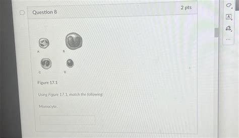 Solved Using Figure 17 1 Match The Following Monocyte