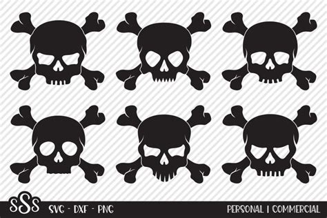 Skull Crossbones Bundle Svg Cut Files