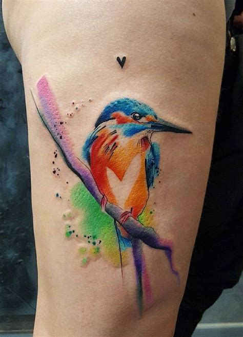 16 Fantastic Kingfisher Tattoos Artofit