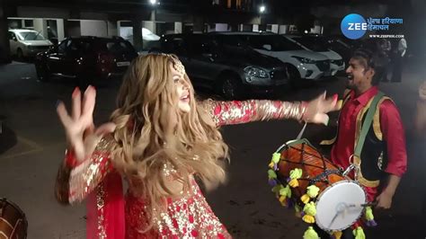 Rakhi Sawant Dance Video In Red Lehenga Dancing Tik Tok Spotted By