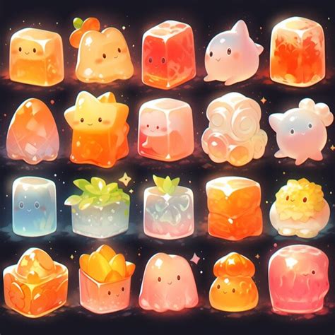 Premium AI Image There Are Many Different Colored Ice Cubes With