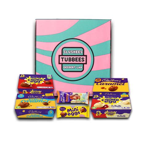 Tubbees Cadbruy Easter Box Dairy Milk Mini Eggs Bar Tubbees Premium Tubbees Tuck Shop