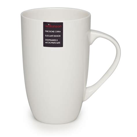 Wilko Best Bone China Latte Mug White Wilko