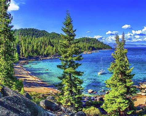 Hidden Beach, Lake Tahoe, Nevada Photograph by Don Schimmel