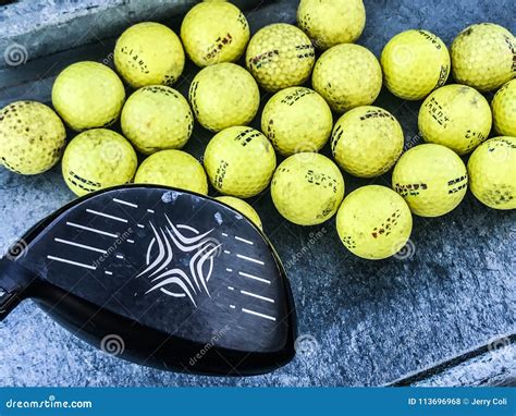 Practice Golf Balls Editorial Stock Photo Image Of Yellow 113696968