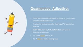 Adjectives And Its Types Ppt