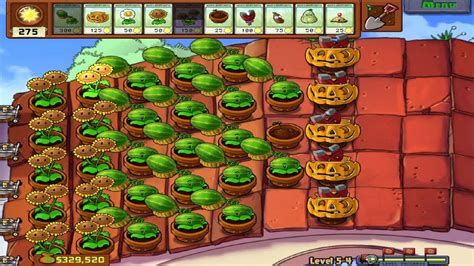 Plants Vs Zombies 100 Longplay 142 Hard Mode Level 5 4 Youtube