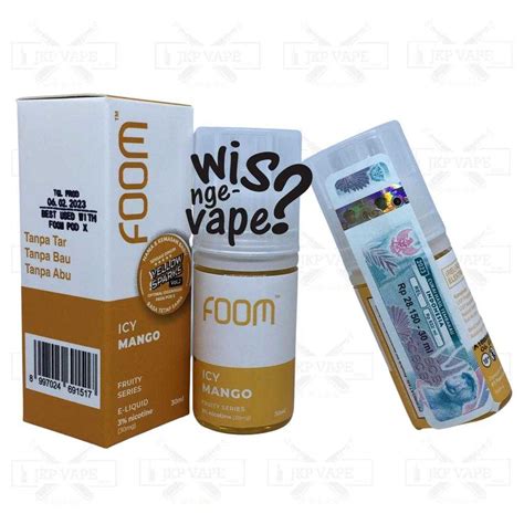 Jual Foom Icy Mango 30ml Yellow Sparks V2 Salt Nic Liquid Vape