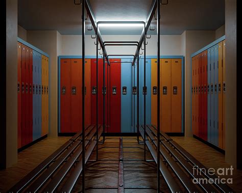 Gym Change And Locker Room Digital Art By Allan Swart Pixels