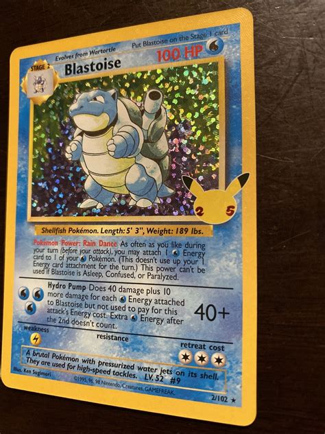 Blastoise Celebrations 25th Anniversary Classic Collection Pokemon