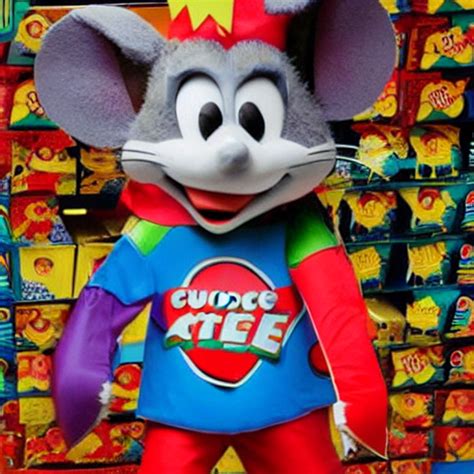 Krea Ai Photo Of Chuck E Cheese Mouse Mascot As A Pinata