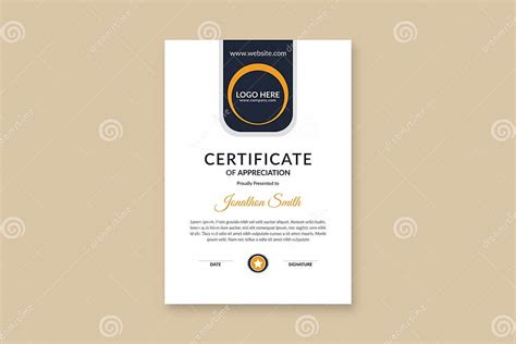 Corporate Certificate Template Simple And Flat Certificate Design