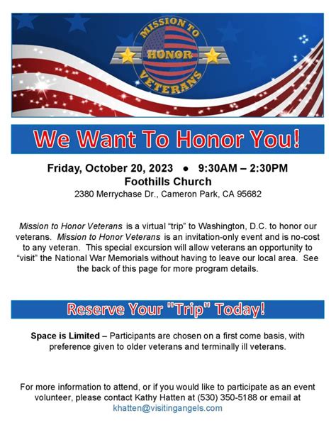 Mission To Honor Veterans Cameron Park CA Women Veterans Alliance