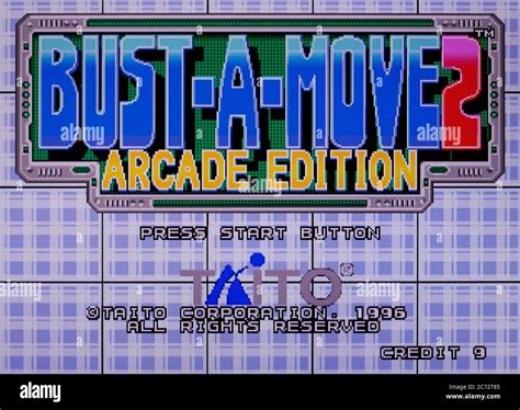 Bust A Move Arcade Edition Sega Saturn Videogame Editorial Use