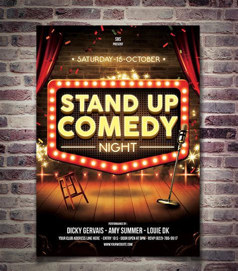 Stand Up Comedy Flyer Template By Yudha Sbs On Deviantart