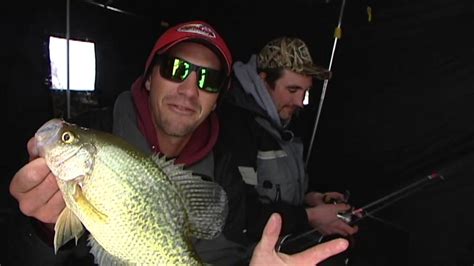 Fishing With Gussy Slab Ice Crappies YouTube