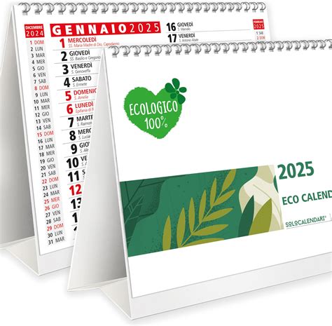 Calendario Da Tavolo 2025 Con Feste Settimane Lune E Santi Con Numeri Grandi Calendario 2025