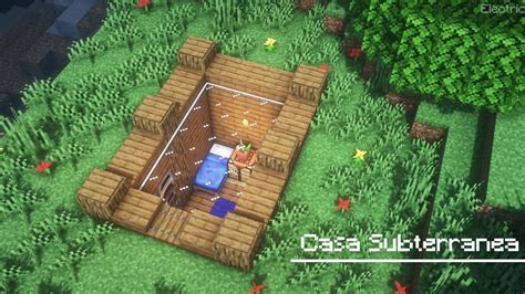 Minecraft Como Construir Una Casa Subterránea YouTube