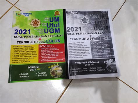 Buku Kampung Soal UTUL UM UGM 2021 Soshum Tkdu LIKE NEW Buku Alat