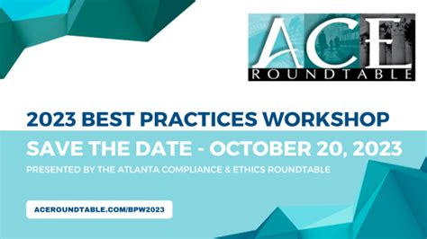 2023 Best Practices Workshop – ACE Roundtable