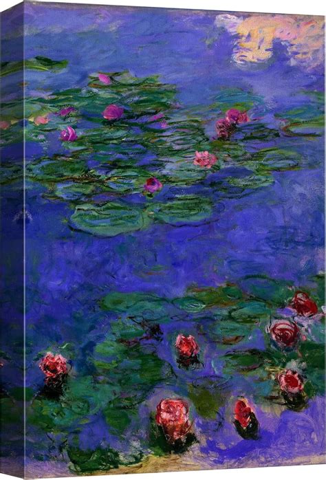 AAzaqTin Canvas Print Wall Art Water Lilies Claude Monet Classical