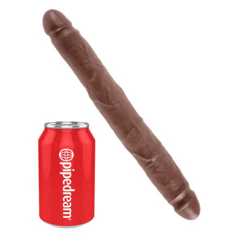 King Cock Inch Slim Double Dildo Bruin Miranda Nl