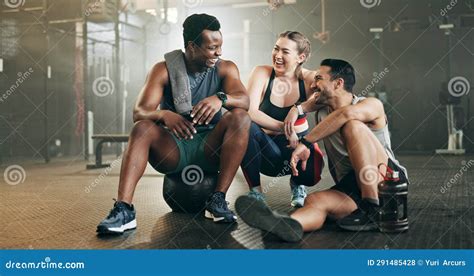 Fitness Group And Conversation In Gym With Confidence Workout And Exercise Class Diversity