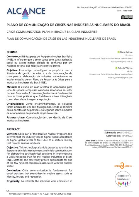 PDF PLANO DE COMUNICAÇÃO DE CRISES NAS INDÚSTRIAS NUCLEARES DO BRASIL