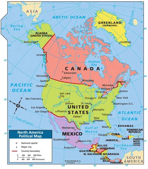 Survival Kids Map Of North America Political Google Search Geography ...