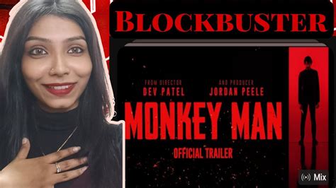 Monkey Man Official Trailer Dev Patel Jordan Peele Reaction Video